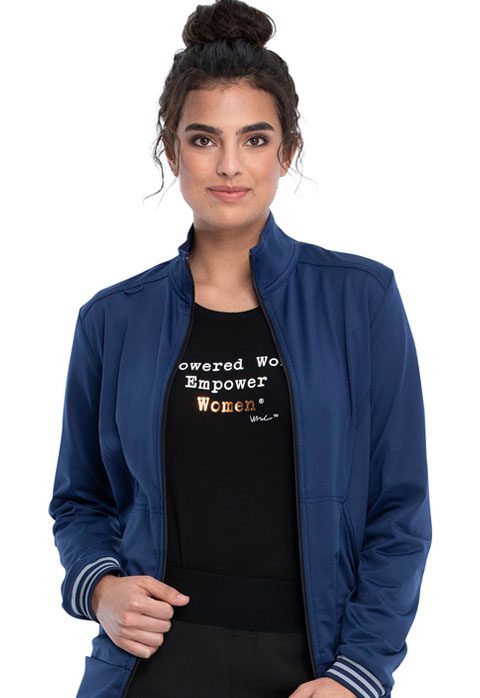 Womens Zip Front Knit Jacket