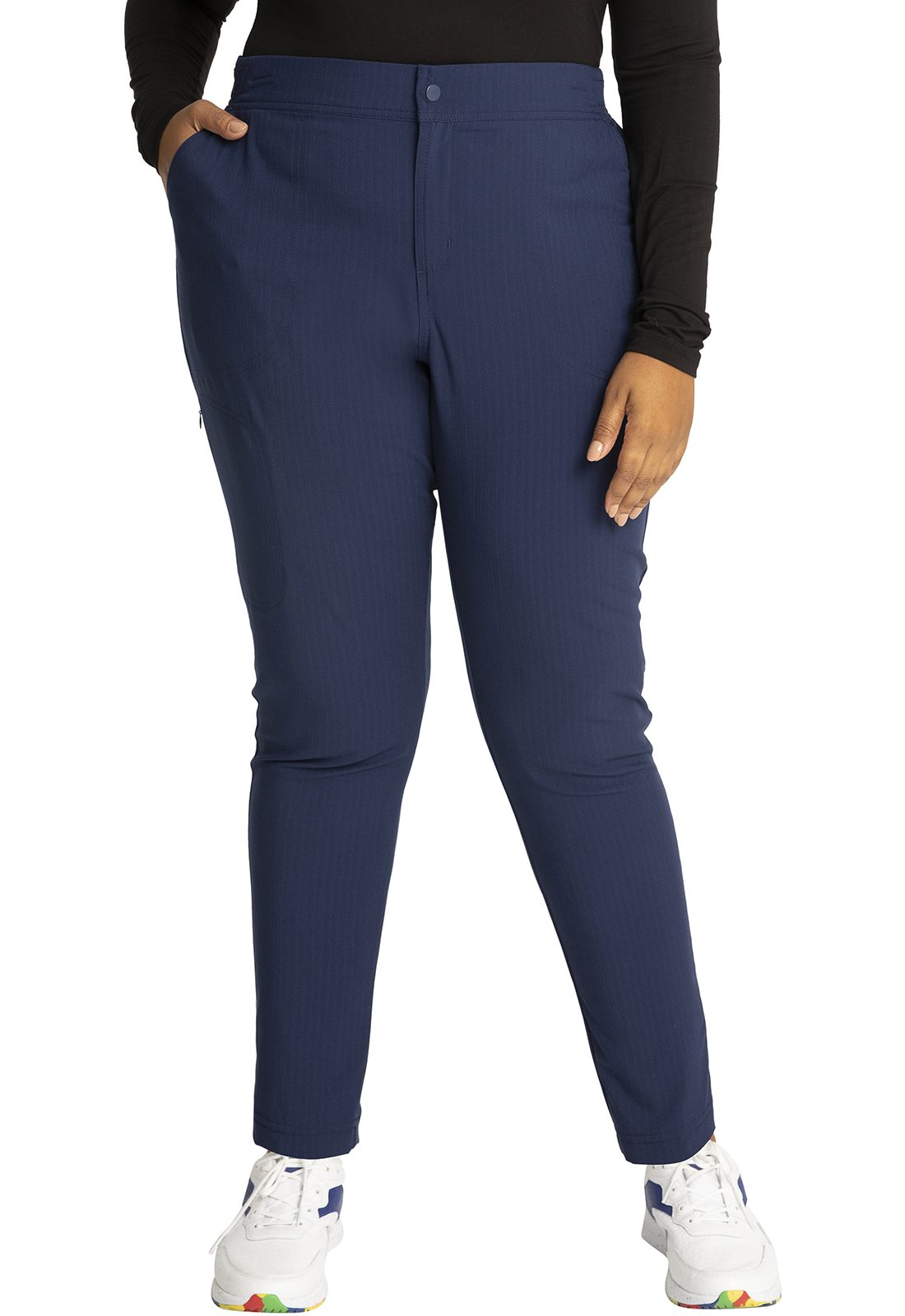 Women's Zip Fly Front Tapered Leg Pant