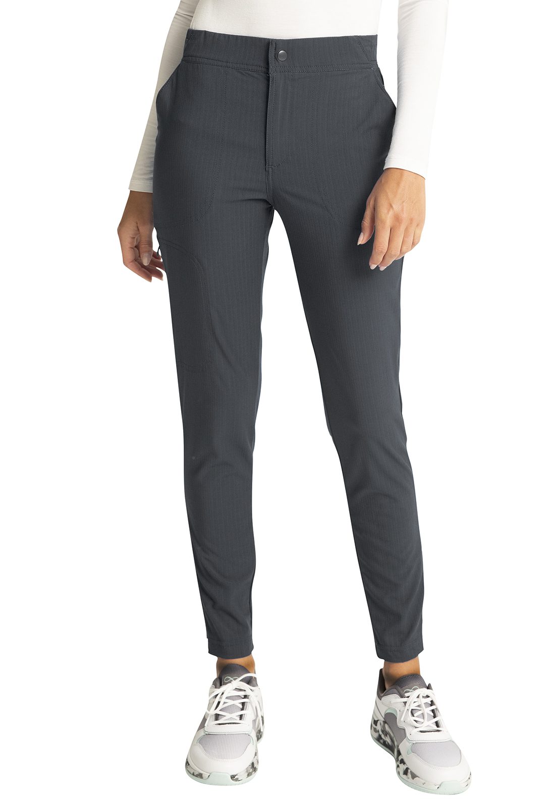 Women's Zip Fly Front Tapered Leg Pant