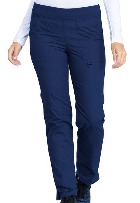 Womens Mid Rise Tapered Leg Pull-on Pant