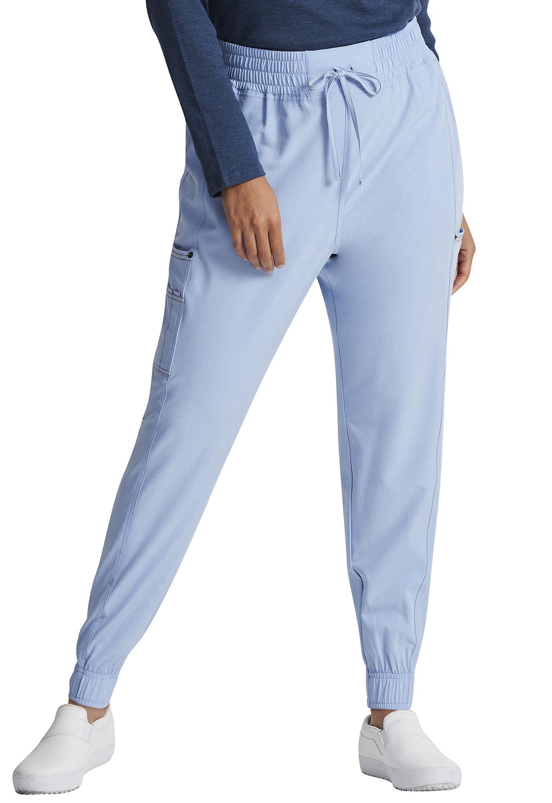 Women's Jogger (Self Cuffs) in Light Chambray