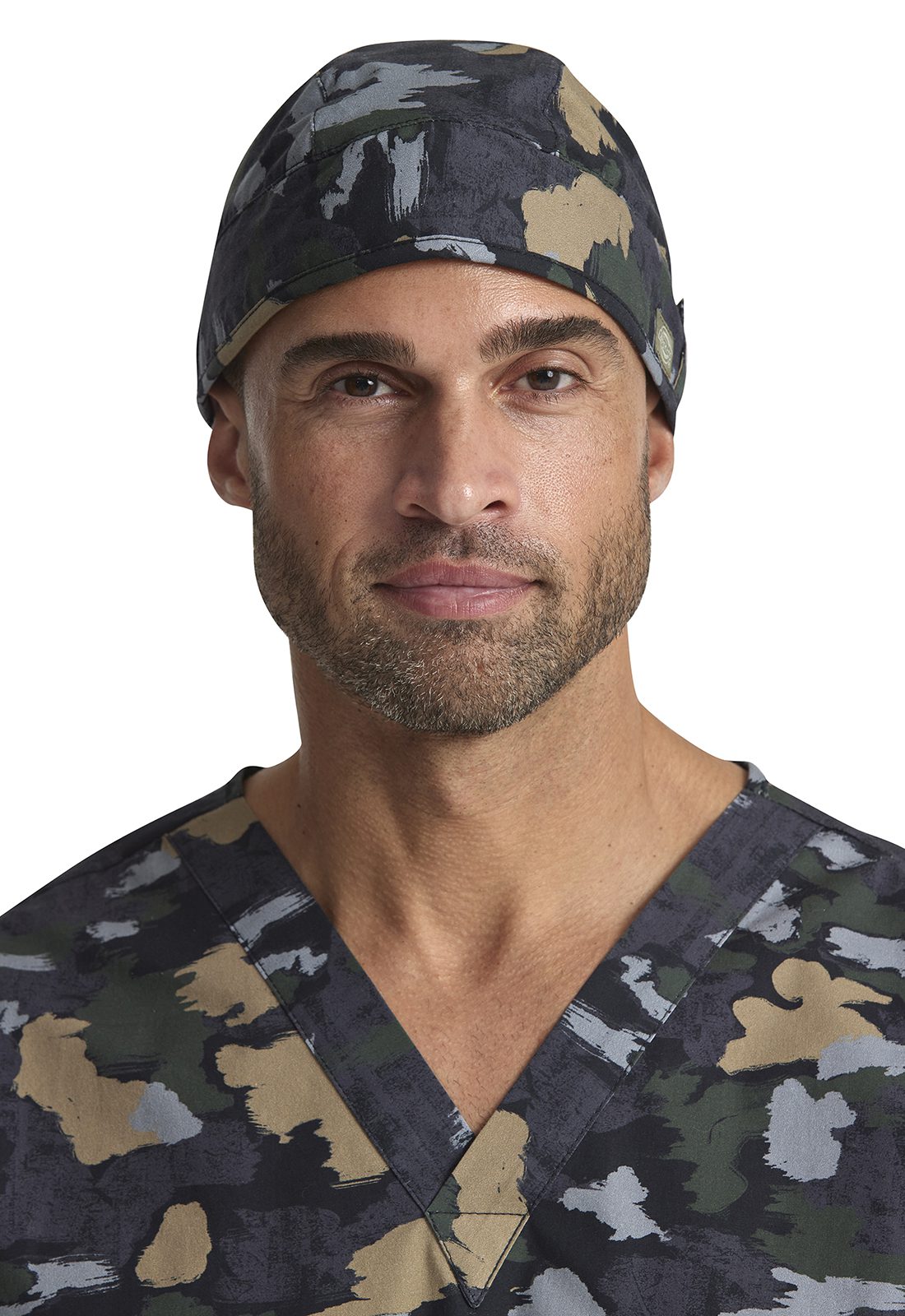 Unisex Print Scrub Hat in Brush Away Camo