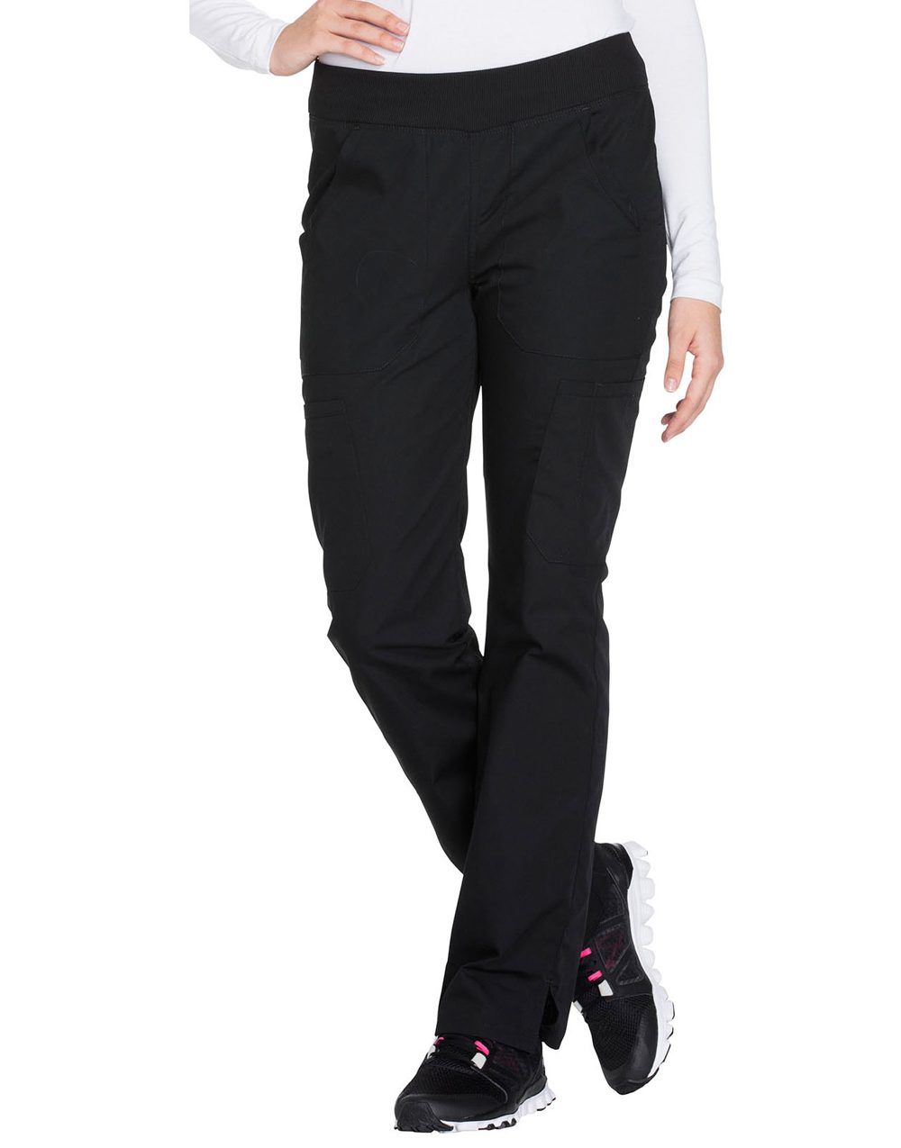 Mid Rise Straight Leg Pull-on Cargo Pant in Petite