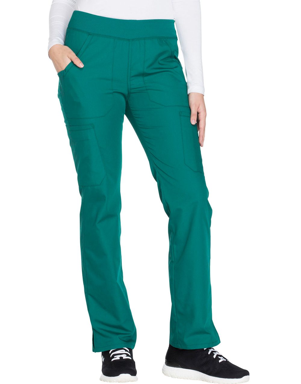 Mid Rise Straight Leg Pull-on Cargo Pant in Petite
