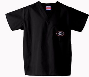 University of Georgia Black 1-Pocket Top